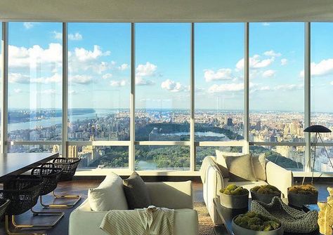 Central Park views New York City Apartment View, New York View Apartments, New York Apartment View, Central Park Apartment, Room Decor Styles, New York View, New York Central Park, Central Park View, Apartment View