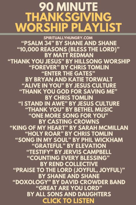 Happy Thanksgiving Quotes Christian, Thanksgiving Christian, Thanksgiving Thankful Ideas, Thanksgiving Playlist, Thanksgiving Playlist Music, Christian Christmas Playlist, Thanksgiving Hymns, Top Worship Songs, Thanksgiving Music