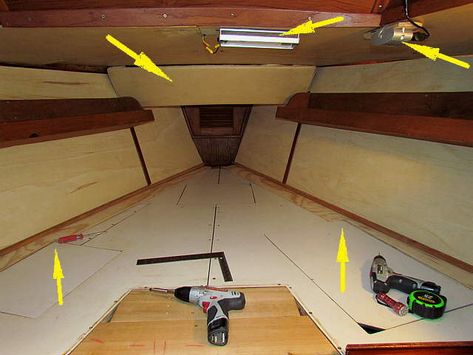 Sail Boat Interiors, Sailboat Interior Remodel, Cabin Cruiser Boat Interiors, Small Yacht Interior, Sailboat Organization, Boat Interior Ideas Cabins, Small Sailboat Interior, Sailboat Interior Ideas, Small Boat Interior Ideas