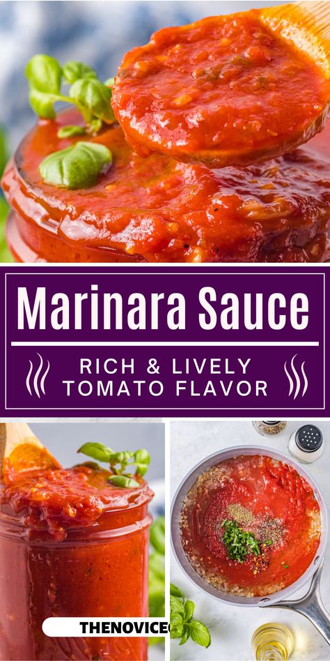 Fragrant, homemade Marinara Sauce is great for dipping mozzarella sticks, pizza, breadsticks, and more! You'll adore this easy sauce that's ready in half an hour. Classic Marinara Sauce, Marinara Dipping Sauce, Pizza Breadsticks, Best Italian Meatball Recipe, Novice Chef, Homemade Marinara Sauce, Pizza Soup, Classic Mac And Cheese, Italian Meatball