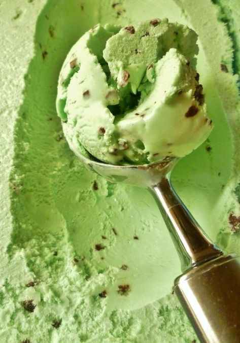 ~ It's a Colorful Life ~ Green Ice Cream, Mint Green Aesthetic, Mint Chocolate Chip Ice Cream, Pistachio Ice Cream, Chocolate Chip Ice Cream, Mint Chocolate Chips, Simple Green, Greens Recipe, Frozen Treats