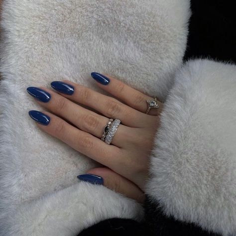 Blue Gel Nails, Boho Nails, Simple Fall Nails, Beauty Aesthetic, Blue Nail Art, New Nail Art, Minimalist Nails, Classy Nails, Types Of Nails