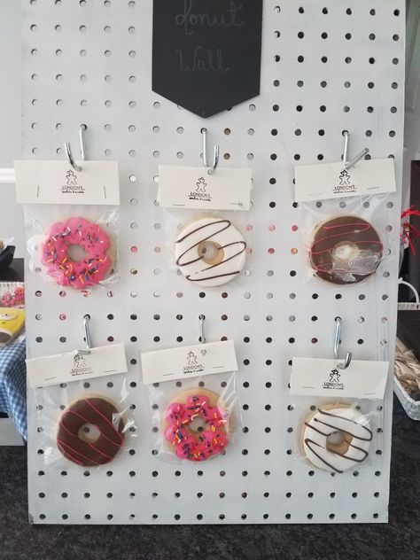 Table Top Pegboard Display, Peg Board Walls, Cookie Display, Pegboard Display, Aries Baby, Wal Mart, Board Wall, Job Fair, Mini Donuts