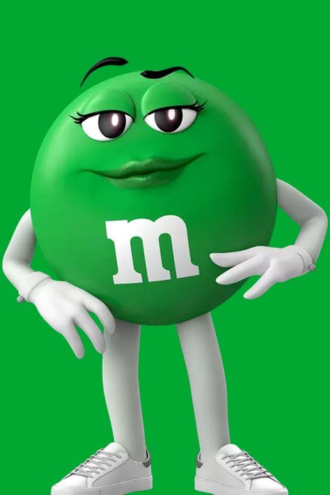 Green Mnm, Ra Decorations, M&m Characters, Womp Womp, Happy M, M Wallpaper, Green Characters, Quinceanera Ideas, Photo To Cartoon