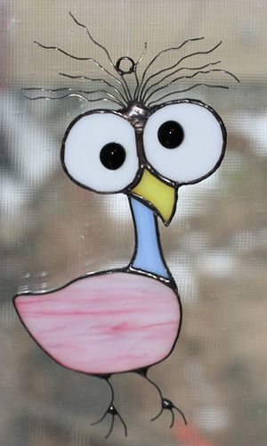 Koo-Koo Bird | my first attempt at stained glass (from a pat… | Flickr Stained Glass Patterns Free, زجاج ملون, Stained Glass Birds, Stained Glass Ornaments, Stained Glass Suncatchers, Stained Glass Christmas, Stained Glass Diy, Art Stained, Stained Glass Crafts