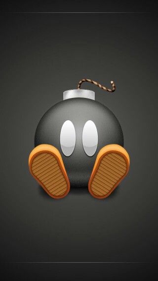 Bob-omb Super Mario Wallpaper Iphone, Mario Wallpaper Iphone, Super Mario Wallpaper, Mario Wallpaper, Cool Backgrounds, Mario Bros, Super Mario, Wallpaper Iphone, Mario