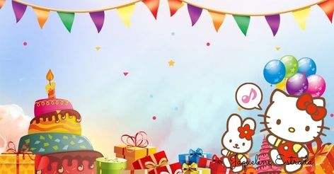 Hello Kitty Backgrounds For Tarpaulin, Birthday Tarpaulin, Hello Kitty Birthday Invitations, Birthday Tarpaulin Design, Backgrounds Landscape, Birthday Hello Kitty, Tarpaulin Design, Free Download Photoshop, Hello Kitty Backgrounds