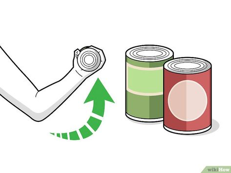 3 formas de hacer pesas caseras - wikiHow Build Muscle At Home, Diy Gym Equipment, Shoulder Raises, Messi Barcelona, Diy Gym, Gym At Home, Hand Weights, Olympic Lifting, Strength Conditioning