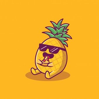 Catalyststuff | Freepik Pineapple Pizza Tattoo, Pineapple Icon, Kawaii Pineapple, Pineapple Drawing, Ems Tattoos, Pizza Cartoon, Candy Icon, Astronaut Cartoon, Pineapple Graphic