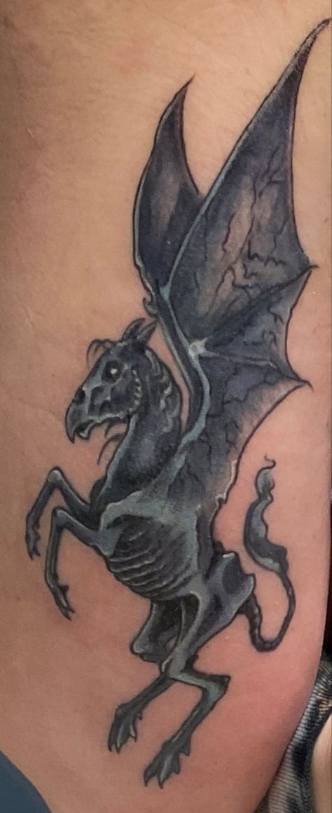 Harry Potter Tattoo Harry Potter The Grim Tattoo, Grim Tattoo Harry Potter, Harry Potter Thestral Tattoo, Dragon From Harry Potter Tattoo, Harry Potter Rib Tattoo, Harry Potter Tattoos Patronus Deer, Marquesan Tattoos, Harry Potter Tattoo, The Grim