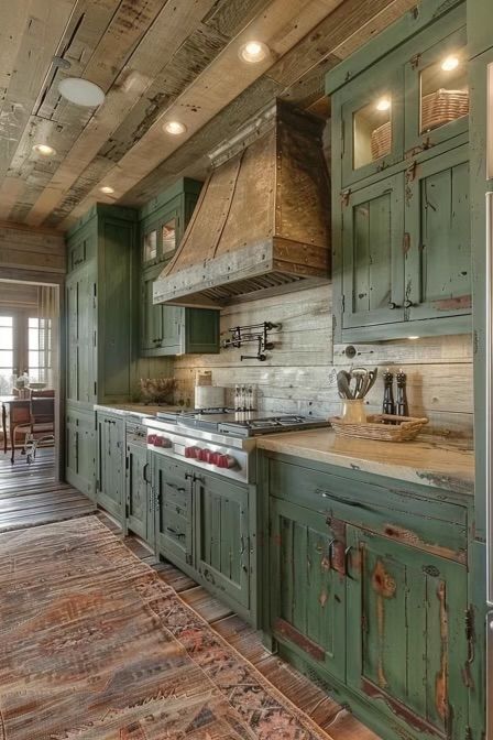 Western Kitchen Cabinets, Farmhouse Kitchen Cabinet Colors, Farmhouse Decor Above Kitchen Cabinets, Small Rustic Kitchens, Decor Above Kitchen Cabinets, Farm Renovation, Farmhouse Kitchen Cabinet, Rustic Farmhouse Kitchen Cabinets, Rustic Kitchen Ideas