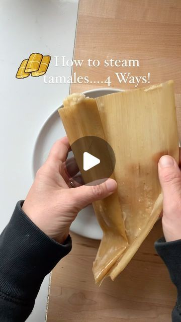 Kate Ramos on Instagram: "HOW TO MAKE TAMALES—4 WAYS! 🫔🎄If you’re not making tamales this year because you don’t have a tamalera (tamales steamer) I’m here to hopefully change your mind 😊 All the details on how to make them in a tamalera, Instant Pot, Dutch Oven, or Slow Cooker are on my site and linked in my bio @holajalapeno ❤️ No matter what kind of kitchen equipment you’ve got, you too can make tamales this year. No excuses 😅 https://www.holajalapeno.com/how-long-to-steam-tamales/" How Do You Make Tamales, Tamales Instant Pot, How To Steam Tamales Without A Steamer, How To Steam Tamales, How To Reheat Tamales In Oven, Tamale Steamer, Traditional Tamales Home Made, Making Tamales, Make Tamales