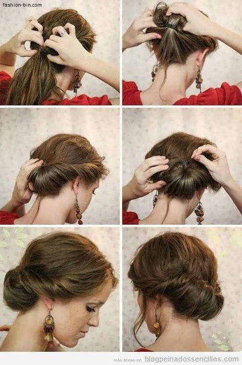 Sanggul Modern, Step By Step Hairstyles, Bohemian Hairstyles, Pinterest Hair, Penteado Cabelo Curto, 짧은 머리, Different Hairstyles, Elegant Hairstyles, Messy Bun