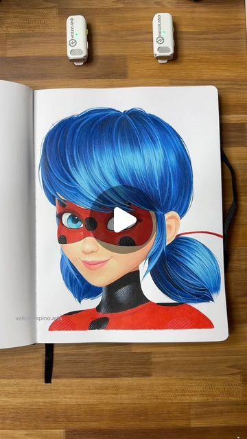 Valerie Espino on Instagram: "ASMR Drawing Miraculous Ladybug  You can now get my sketchbook in my bio  #sketchbook #miraculousladybug #fanart #drawing #asmr #asmrart #disneyart #markerart" Ladybug Miraculous Drawing, Drawing Miraculous, Miraculous Drawing, Ladybug Miraculous, Fanart Drawing, My Sketchbook, September 22, Marker Art, Disney Art