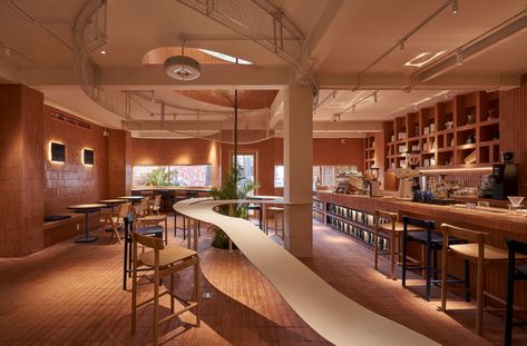 Gallery of Anh Coffee Roastery / Red5studio - 26 Brick Cafe, Coffee Market, Coffee Roastery, Glass Office, Luxury Restaurant, Restaurant Architecture, Space Room, Cafe Interior, Cafe Design