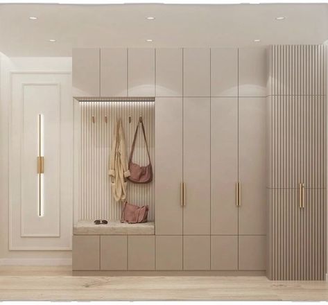 Wooden Cupboard Design, Vstupná Hala, Closet Design Layout, Home Hall Design, Luxury Closets Design, Wardrobe Interior Design, Wardrobe Design Bedroom, 아파트 인테리어, Bedroom Decor Design