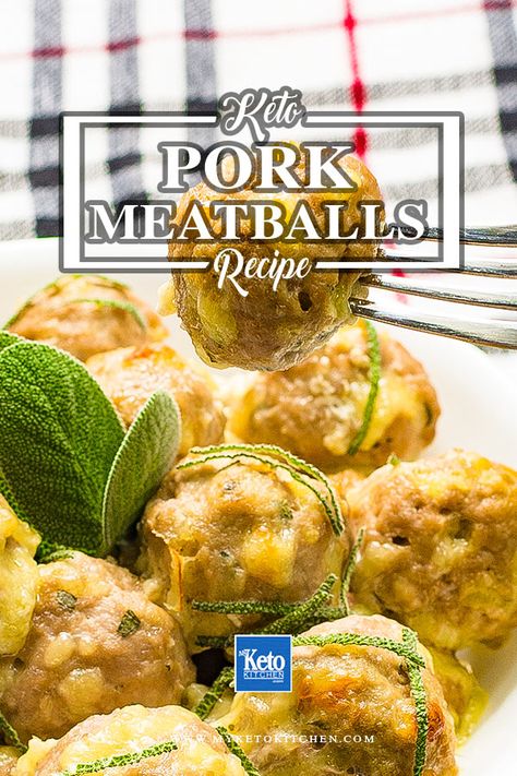 Pork meatballs recipe Pork Meatballs Recipe, Ground Pork Meatballs, Recipe With Pork, Baked Meatball Recipe, Meatball Dishes, Keto Meatballs, Baked Meatballs, Low Carb Pork, Recipe Pork