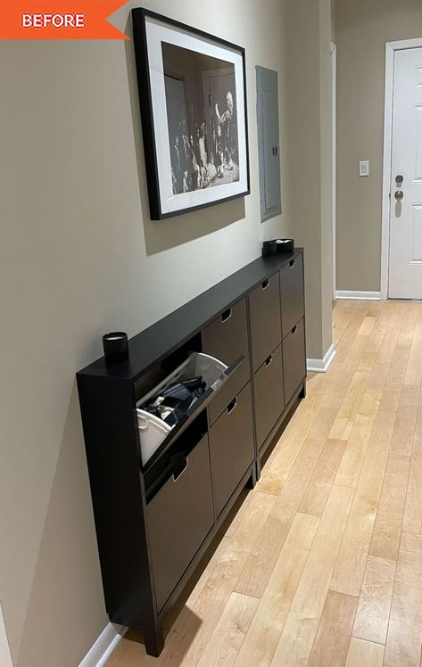 Ikea Hall, Shoe Cabinet Ikea, Cabinet Ikea Hack, Ikea Shoe Storage, Cabinet Ikea, Office File Cabinet, Ikea Shoe Cabinet, Ikea Entryway, Hallway Shoe Storage