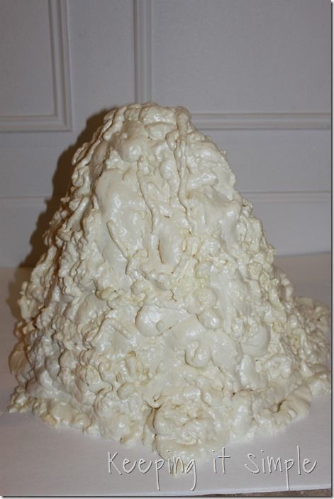 DIY-foam-volcano-for-baking-soda-and-vinegar-experiment (4) Salt Dough Volcano Project, Volcano Science Fair Project, Science Volcano, Diy Volcano Projects, Volcano Science Projects, Volcano Project, Volcano Model, Volcano Projects, Making A Volcano