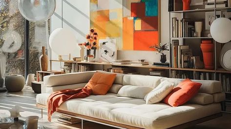 Bauhaus Is Back: 5 Fresh Ways To Give Your Living Room This Modernist Aesthetic Bauhaus Bedroom, Bauhaus Living Room, Bauhaus Interior Design, Bauhaus Interior, Bauhaus Furniture, Modern Magic, Bedroom Wall Paint, Bauhaus Design, Mid Century Modern Decor