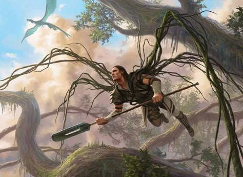 Vines of the Recluse - MtG Art from Oath of the Gatewatch Dan Scott, Wood Magic, Mtg Art, Magic Design, Japon Illustration, Forest Creatures, Manama, Fantasy Concept Art, High Fantasy