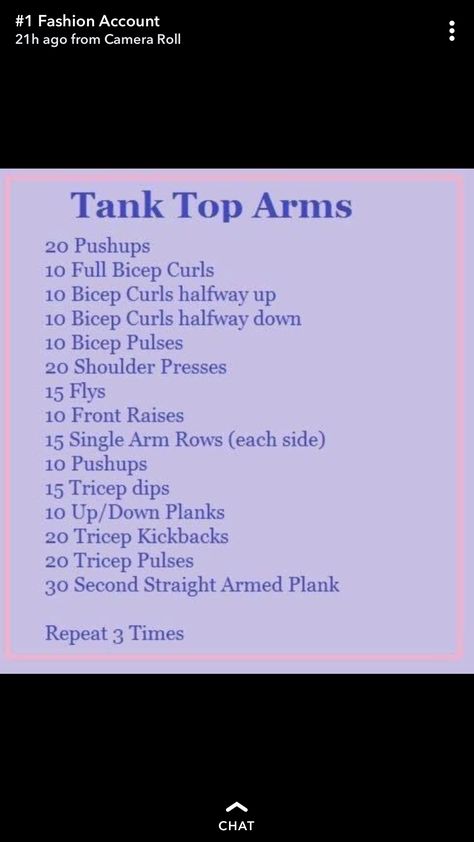 Tank Top Arms, Arms Workout, Summer Body Workouts, Month Workout, Trening Fitness, Everyday Workout, Body Workout Plan, At Home Workout Plan, Weight Workout Plan