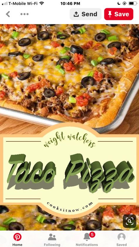 Taco Pizza Recipes, Lighter Recipes, White Pizza Recipes, Ww Meals, Mexican Appetizers, Pizza Kitchen, Ww Freestyle, Taco Pizza, Healthy Tacos