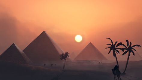 Egypt Landscape, Egypt Wallpaper, Egypt Aesthetic, Pyramids Egypt, Ancient Egypt Art, Egyptian Pyramids, Joker Art, Illustration Ideas, Egypt Art