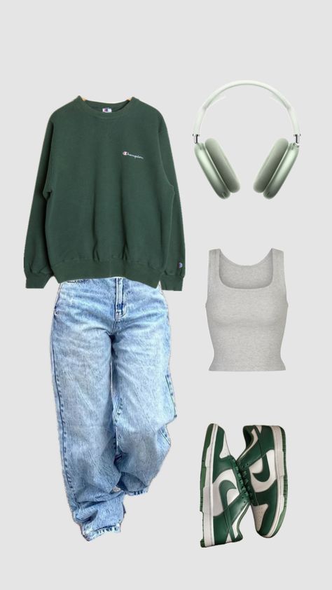 School Trip Outfit, Job Interviews, Casual Outfit Inspiration, Trip Outfits, School Trip, School Fits, Viral Video, Nike Green, Cute Everyday Outfits