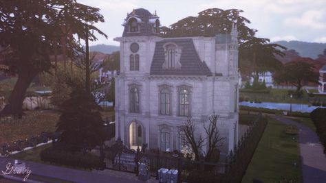 Gravy Sims: The Goth Manor • Sims 4 Downloads Sims 4 Goth Family, Sims 4 The Goths House, Sims 4 Gothic Architecture, Sims 4 Goth Family Makeover, Sims 4 Goth House, Sims 4 Goth Family House, Sims 4 Victorian Mansion, Goth Manor, Gothic Victorian House Sims 4