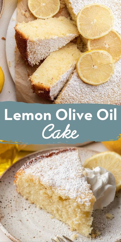 Adorable Desserts, Simple Cake Recipe, Live Well Bake Often, Olive Oil Cake Recipe, Lemon Olive Oil Cake, Lemon Bundt Cake, Oil Cake, Lemon Olive Oil, Bowl Cake