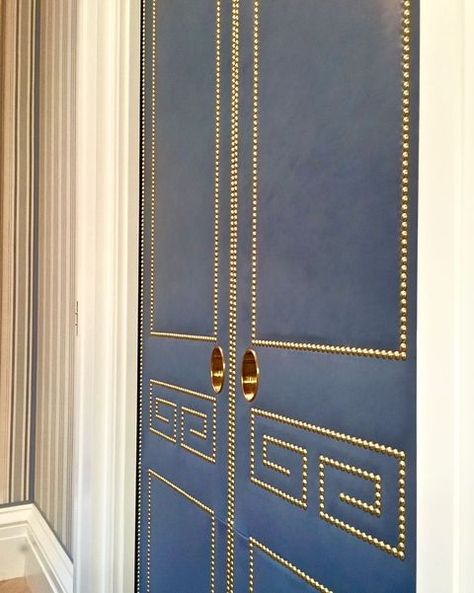 Upholstered Doors, Diy French Doors, Wall Upholstery, International Interior Design, Upholstered Walls, Bespoke Interiors, Top Interior Designers, Door Makeover, Custom Door