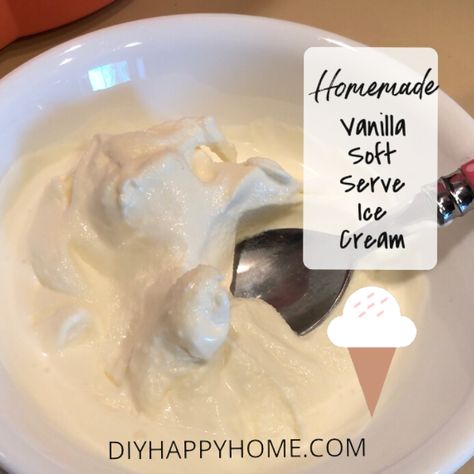 Diy Soft Serve Ice Cream Recipes, Diy Soft Serve Ice Cream, Soft Serve Ice Cream Recipes, Gelato Recipes, Vanilla Soft Serve, Pops Recipes, Homemade Milk, Dairy Recipes, Gelato Recipe