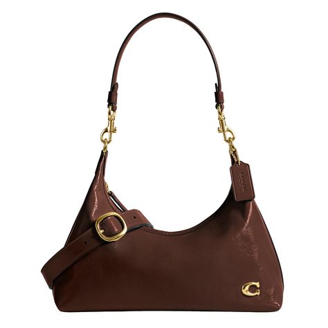 PRICES MAY VARY. Editor's Notes: Timeless with a twist, our Juliet shoulder bag for women is a sophisticated style with a slouchy, relaxed shape Glazed Leather: Glazed (all) over. A unique shine and a luxurious hand feel are hallmarks of our sophisticated Glazed Leather - for a classically, elegant Coach bag Style Three Ways: Featuring an inside pocket to organize essentials, it’s finished with a detachable shoulder strap and a detachable crossbody strap - style as a crossbody bag, a shoulder ba Signature Hardware, Pretty Bags, Kids Luggage, Blake Lively, Cute Bags, Leather Fabric, Coach Bags, Outfit Inspirationen, Gold Hardware