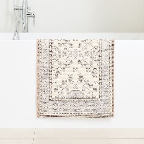 Bath Rugs & Mats | West Elm Bath Rug Ideas, Bathroom With Rug, Bathroom Rugs Ideas Master, Bath Mats Bathroom Ideas, Bath Mat Runner, Large Bathroom Rugs, Bathroom Rugs Ideas, Bathroom Runner, Bath Runner