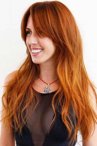 Red Hair Color Chart, Hair Color 2017, Natural Balayage, Red Hairstyles, Auburn Balayage, Shades Of Red Hair, Layered Haircuts With Bangs, Layered Hair With Bangs, Hair Color Chart