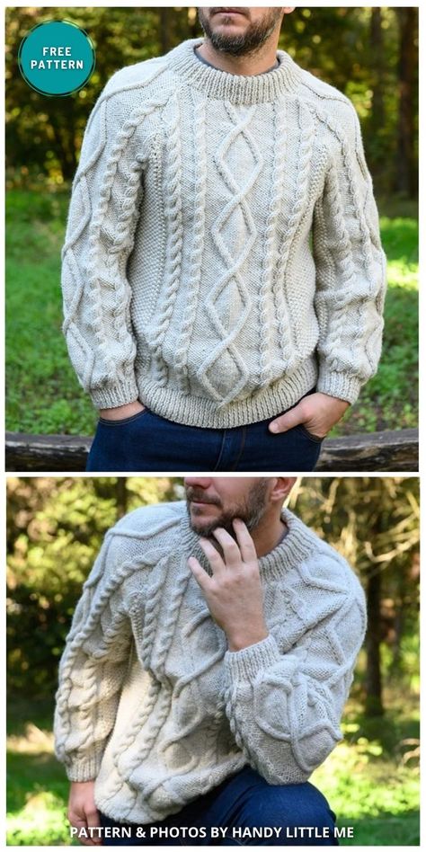 6 Knitted Crew Neck Sweater Patterns For Winter. 6 Knitted Crew Neck Sweater Patterns For Winter curated by The Knit Crew. Men's Sweaters Knitting Patterns Free, Chunky Knit Sweater Pattern Free, Chunky Sweater Pattern, Sweater Pattern Free, Chunky Knit Sweater Pattern, Knit Summer Dress, Aran Knitting Patterns, Irish Sweater, Knitting Patterns Free Sweater