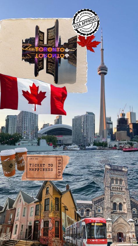 Toronto Canada Travel, Canada Pictures, Admit One Ticket, Vision Board Wallpaper, Canada Photography, Moving To Canada, Vision Board Manifestation, Dream School, Photo Editing Tutorial