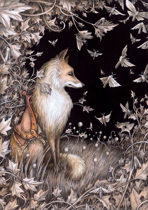 Adam Oehlers, Fox Quilt, Woodland Art, Wallpaper Nature Flowers, Fairytale Art, Fox Art, Arte Fantasy, Art And Illustration, Whimsical Art