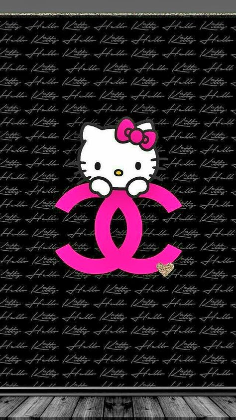 Wallpaper Kitty Wallpaper, Hello Kitty Wallpaper, We Heart It, Hello Kitty, Kitty, Lost, Pink, Black