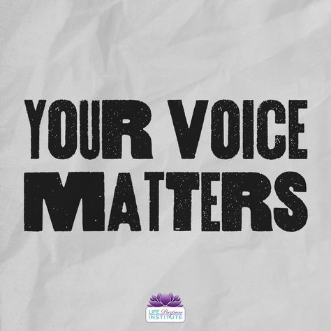 Your voice MATTERS. Use it well. 🖤 Your Voice Matters, Use Your Voice, Create Change, Life Purpose, Your Voice, Life Coach, The North Face Logo, Retail Logos, The Voice