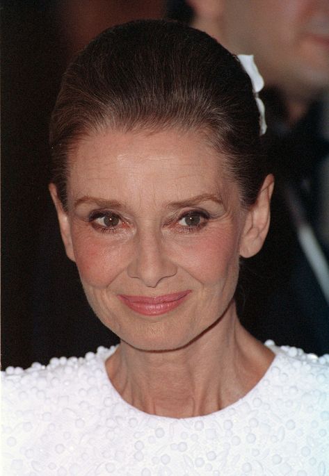 Audrey Hepburn at 62 / Good Housekeeping Magazine (1992) Most Inspirational Quotes, Audrey Hepburn, Quotes To Live By, Getty Images, Inspirational Quotes, Quotes, Hair, White