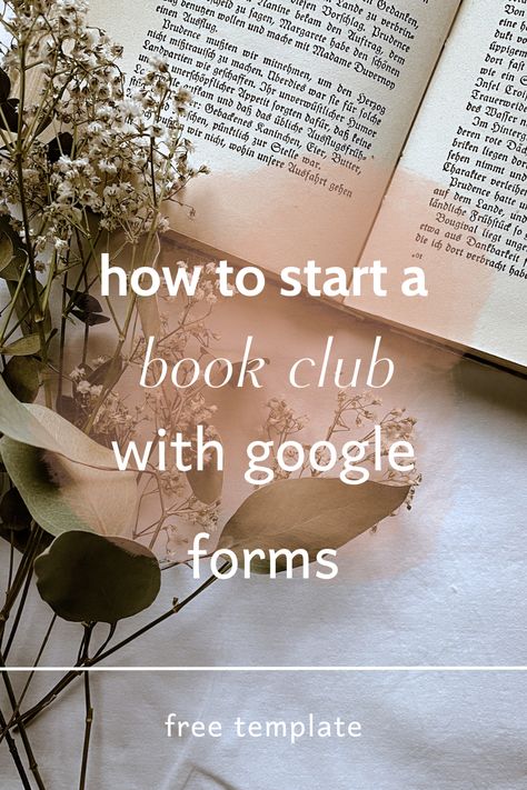 Check out this great template to start your book club with google forms. Make A Book Google Form, Google Forms Templates, Start A Book Club, Membership Form, Start A Book, Starting A Book, Google Form, Registration Form, Google Forms