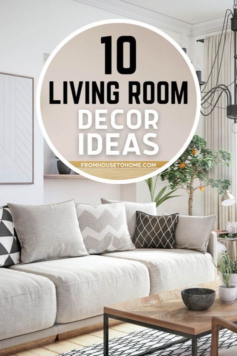 With so many home decorating ideas for living rooms, it's a tough task to pick just one. We've gathered together 10 of our favorite living room focal point ideas that will work with any style or budget! From large windows and fireplace mantles to artwork on the wall, we have you covered! Find out how to create your own unique focal point idea. Happy Decorating! | Interior Decorating Tips For The Home Focal Point Living Room, Redecorate Living Room, Room With Large Windows, Feminine Living Room, Room Focal Point, Bright Furniture, Gorgeous Fireplaces, Interior Decorating Tips, Living Room Decorating Ideas