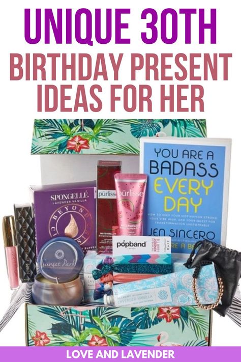 If you're looking for a perfect 30th birthday gift for your wife, sister, daughter, girlfriend, female best friend, or friend, we got you! We've rounded up and compiled the best 30th birthday presents for her! #birthdaygift #birthdaygiftforher #birthdaygiftforwomen #birthdaygiftideas #30thbirthday 30th Birthday For Women Gifts, 30th Birthday Ideas For Best Friend, 27th Birthday Gift Ideas For Women, Gifts For Friends Turning 30, 30th Bday Gifts For Her, Gift For 30 Year Old Woman, 30th Birthday Gifts Ideas For Women, 30th Gift Basket For Her, Female 30th Birthday Gift Ideas