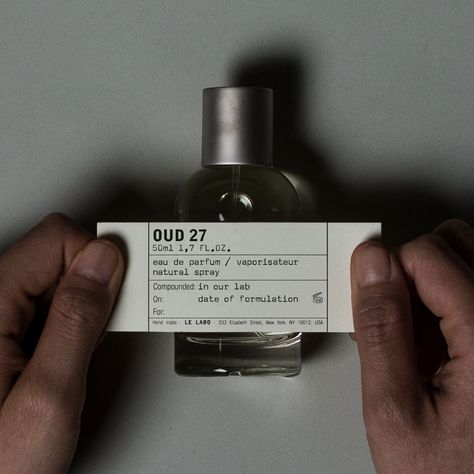 OUD 27 | Le Labo Fragrances Niche Perfume, Light My Fire, Edgar Degas, Label Templates, Perfume Oils, Home Fragrance, Fragrances Perfume, Matcha, Scents