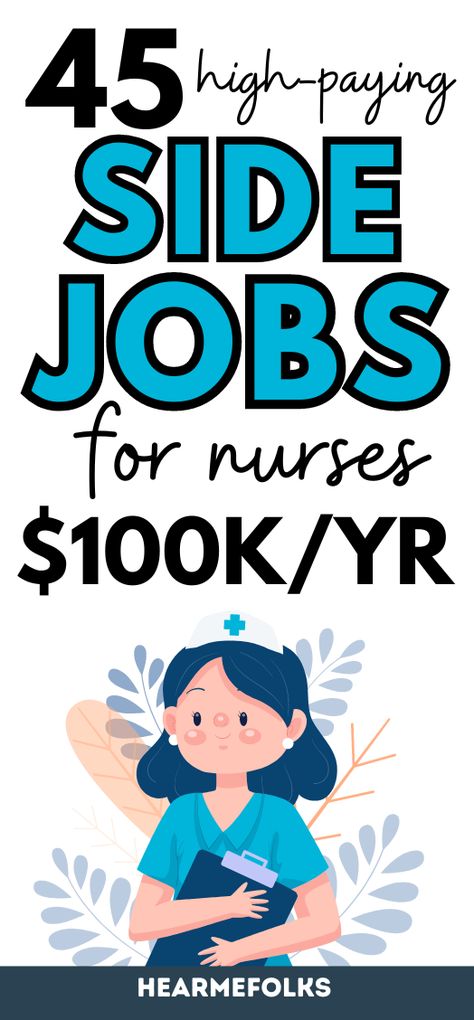 Looking for side jobs for nursing students? In today’s post, let’s talk about some of the best side jobs for nurses and their payouts.#onlinejobsfornurses #onlinenursingjobs #sidejobsfornurses #nursesidejobs Immunity Nursing, Nurse Specialties, Best Side Jobs, Nursing Instructor, Medical Transcriptionist, Weekend Jobs, Online Jobs For Moms, Medical Coder, Nurse Inspiration