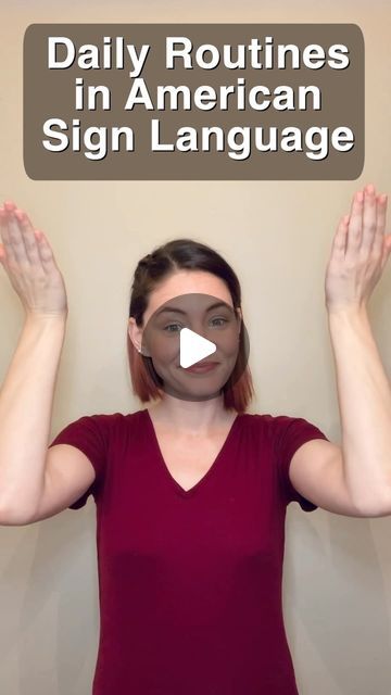 Sign Language 101 on Instagram: "Learn Daily Routine signs in ASL  If you would like to learn ASL check out our online ASL courses. The link is in our bio. Get started signing today.   #americansignlanguage #ASL #signlanguage101 #signlanguage #onlinelearning #signlanguageforkids #aslcourse #learnasl #signing #deaf #americansignlanguagelessons #inclusion #languagelearning #learnfromdeafpeople #learnalanguage #signlanguageclass #learntosign #kidssignlanguage #aslforkids #signlanguageforkids #homeschool #daily" American Sign Language Lessons, Asl Songs, Asl Videos, Sign Language For Kids, Sign Language Interpreter, Asl Learning, Asl Sign Language, Sign Language Alphabet, Asl Signs