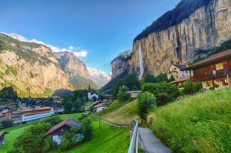 Wallpaper Switzerland Lauterbrunnen Rock Mountains Scenery Cities Building Crag Cliff Landscape photography Houses Switzerland Landscape Photography, Switzerland Wallpaper Desktop, Switzerland Aesthetic Wallpaper, Wallpaper Switzerland, Switzerland Lauterbrunnen, Cliff Landscape, Switzerland Wallpaper, Switzerland Landscape, Background Mountain