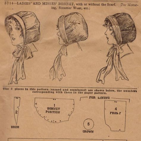 Hat Patterns To Sew Free, Historical Hats, 1900 Fashion, Bonnet Pattern, Barbie Doll Clothing Patterns, Womens Hats, Hat Patterns To Sew, Hand Embroidery Patterns Flowers, Hat Patterns